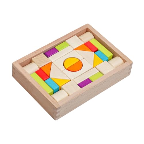 Luwecf 3D-Puzzle, Farbstapel, Stapelspielzeug, Lernspielzeug für Kinder im Alter von 1–3 Jahren, Kleinkinder von Luwecf