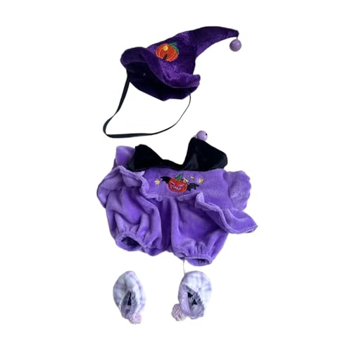 Luwecf 3X Fashion Dolls Halloween Kleidung mit Hut Schuhen für 20cm Puppen Verkleiden Sich von Luwecf