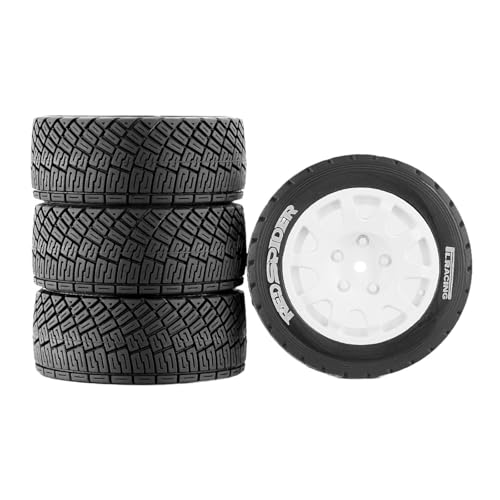 Luwecf 4 Stück Autoreifen RC Räder RC Auto Zubehörteile RC Reifen Ersatzteile aus Robustem PP Material für Modellauto-enthusiasten Luwecf 4 Stück Autoreifen RC Räder RC Auto Zubehörteile RC Reifen Ersatzteile aus Robustem PP Material für Modellauto-enthusiasten von Luwecf