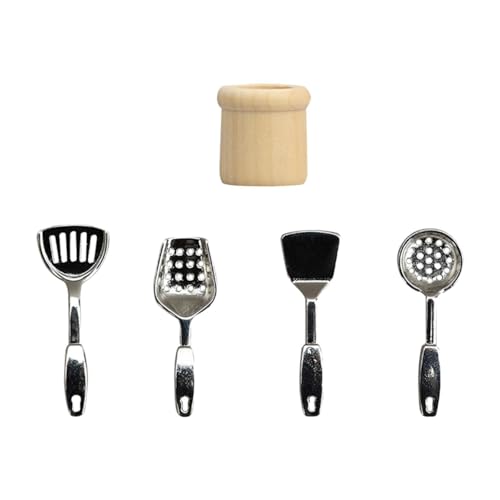 Luwecf 5 Stück Puppenhaus Küche Zubehör 1/12 Skala Mini Puppenhaus Kochgeschirr Luwecf 5 Stück Puppenhaus Küche Zubehör 1/12 Skala Mini Puppenhaus Kochgeschirr von Luwecf