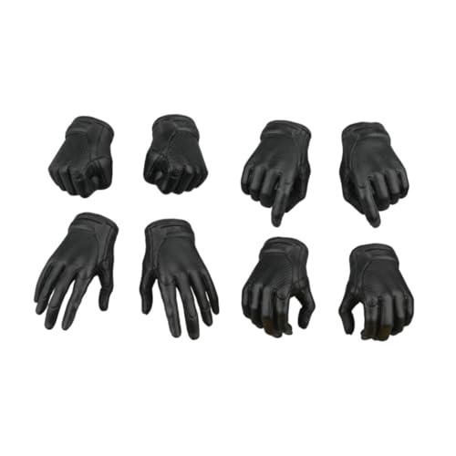 Luwecf 8pcs 1: 6 Skala -Figur Handschuhe Miniaturhandschuhe Händeformen für 12 -Zoll -Aktionsfigur von Luwecf