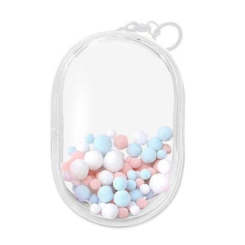 Luwecf Aufbewahrungsbox für Kleine Figuren, Transparente Tragetasche Aus PVC, Praktische Puppentasche, Schwarzes L mit Kugeln Luwecf Aufbewahrungsbox für Kleine Figuren, Transparente Tragetasche Aus PVC, Praktische Puppentasche, Schwarzes L mit Kugeln von Luwecf