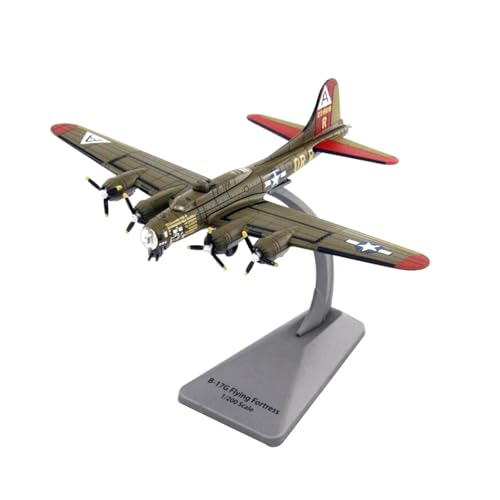 Luwecf B-17G im Maßstab 1/200, Druckgussmodell, Simulation, Desktop-Dekoration mit Ständer, Flugzeug aus Legierung für das Schlafzimmerregal von Luwecf