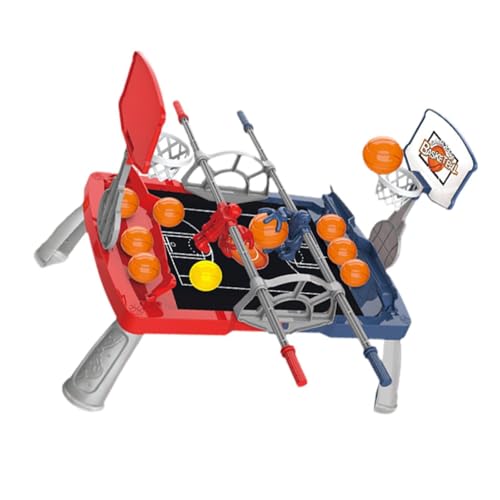 Luwecf Basketball Tischspiel, Mini Basketball Set, Desktop Spielzeug für Kinder, mit Fuß 10 Bällen von Luwecf