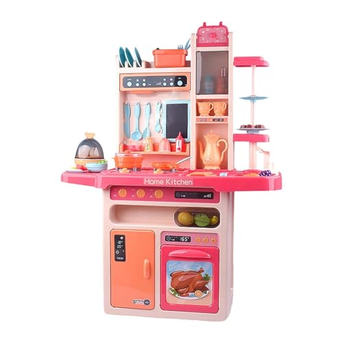 Luwecf Fantasievolle Spielküche für Kleine Köche, Pädagogisches Spielset, ROSA von Luwecf