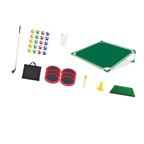 Luwecf Golf Pong Set für Kinder mit Golfbällen Und Tasche, Indoor Und Outdoor Spiel, Einzel-Rack von Luwecf