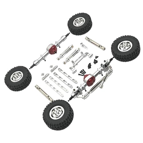 Luwecf Hochwertiges Metall Zubehör für RC Autos Im Maßstab 1:12, Passend für MN82 LC79 MN78, Silber von Luwecf