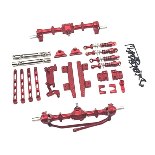 Luwecf Hochwertiges RC Auto Tuning Set für 1/12 MN82 LC79 Modelle, ROT von Luwecf