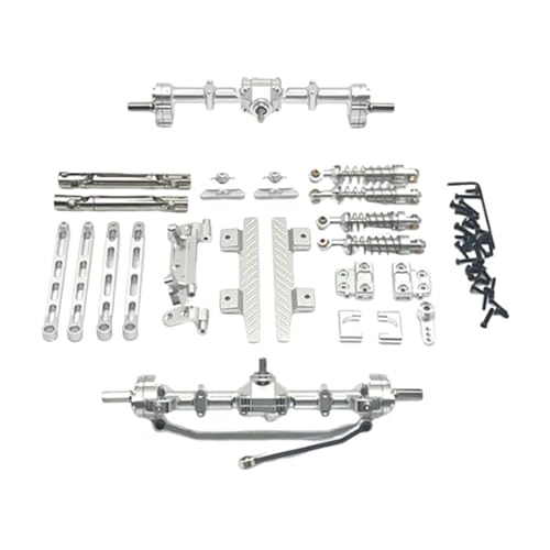 Luwecf Hochwertiges RC Auto Tuning Set für 1/12 MN82 LC79 Modelle, Silber von Luwecf