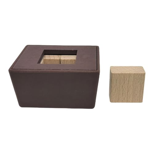 Luwecf Holz-Denkspielwürfel, Puzzle für logisches Denken, Spielzeug für Kinder und Erwachsene, Quadrat Luwecf Holz-Denkspielwürfel, Puzzle für logisches Denken, Spielzeug für Kinder und Erwachsene, Quadrat von Luwecf