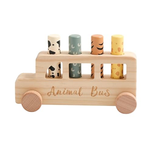Luwecf Holz Popup Spielzeug Tier Bus Figuren für Dusche Kinder Tag Vorschule Luwecf Holz Popup Spielzeug Tier Bus Figuren für Dusche Kinder Tag Vorschule von Luwecf