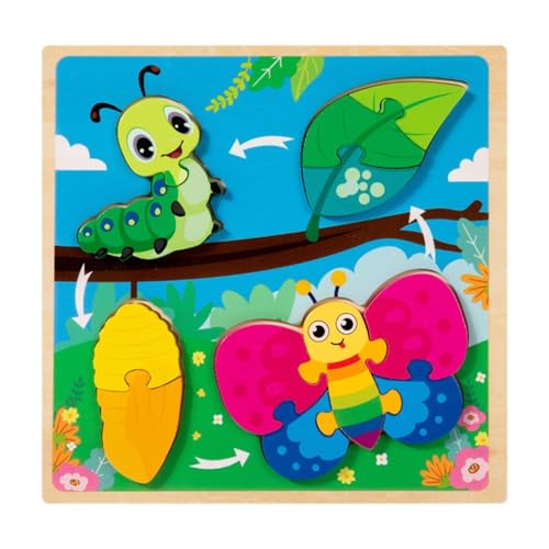 Luwecf Holzpuzzle Legespiel Lernspielzeug Steckpuzzle Brettspiel Als Einzigartiges Spielzeug Lebenszyklen Erklärt für Vorschulkinder Als Geschenk Zur För, Motte Luwecf Holzpuzzle Legespiel Lernspielzeug Steckpuzzle Brettspiel Als Einzigartiges Spielzeug Lebenszyklen Erklärt für Vorschulkinder Als Geschenk Zur För, Motte von Luwecf