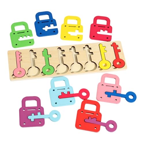 Luwecf Holzschlösser Und Schlüssel Spielzeug Form Farbe Sortierung Matching für Vorschulkinder Luwecf Holzschlösser Und Schlüssel Spielzeug Form Farbe Sortierung Matching für Vorschulkinder von Luwecf