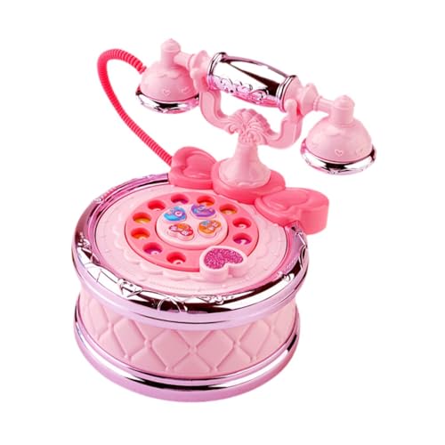 Luwecf Kinder Handy Spielzeug Musik Rollenspiel Lernspielzeug Geschenk Prinzessinnen Telefon, Rosa von Luwecf