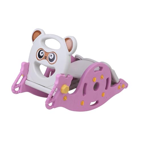 Luwecf Kinderrutsche mit Integriertem Schaukelpferd Und Basketballkorb Faltbares Klettergerüst Und Spielgerät mit Geschichtenmaschine Als Geschenk für Kinde, Rosa Luwecf Kinderrutsche mit Integriertem Schaukelpferd Und Basketballkorb Faltbares Klettergerüst Und Spielgerät mit Geschichtenmaschine Als Geschenk für Kinde, Rosa von Luwecf