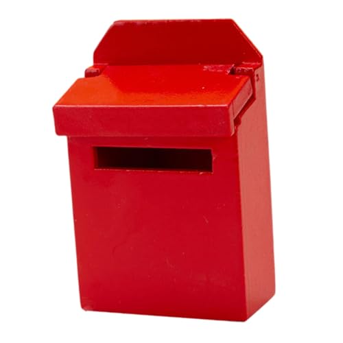 Luwecf Kleiner Briefkasten Modell für Puppenhaus Zubehör, Rot von Luwecf