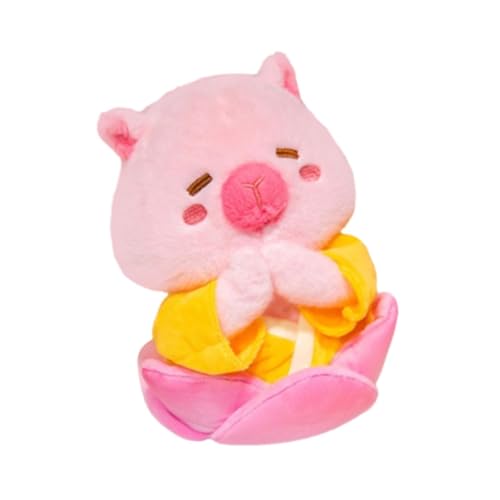 Luwecf Kuscheltiere Spielzeug Plüsch Puppe Capibara Plüsch Geschenk Jungen Mädchen, Rosa von Luwecf