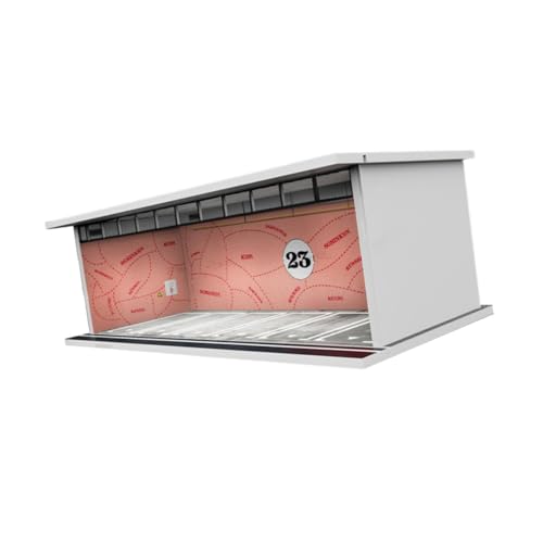 Luwecf Maßstab 1:64 Druckguss Auto Vitrine Schutzbox für Modellfahrzeuge, Rosa Schwein von Luwecf