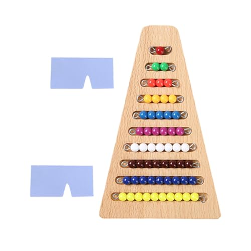 Luwecf Mathe Perlen Stufen Set, Spielzeug für Kinder, Entwicklungsspielzeug 1–10, Zählen, Montessori Mathe Spielzeug von Luwecf