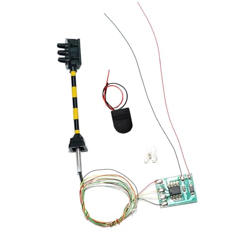 Luwecf Modellbahn 3 Licht Blocksignal Zugübergang N Bahn Modell Miniatur Verkehrsampel Metall Pp Material für Diorama Architekturmodell Eisenbahnanla, Gelb Schwarz Pole Luwecf Modellbahn 3 Licht Blocksignal Zugübergang N Bahn Modell Miniatur Verkehrsampel Metall Pp Material für Diorama Architekturmodell Eisenbahnanla, Gelb Schwarz Pole von Luwecf