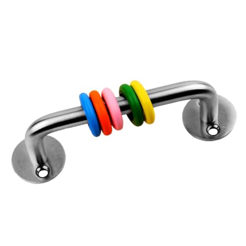 Luwecf Motorikbrett Zubehör Lernspielzeug für Kleinkinder Beschäftigungsbrett Material Und Feinmotorik Spiel Bastelmaterial Aus PP Und Metall für Gemeinsame, Griff mit Schlaufe Luwecf Motorikbrett Zubehör Lernspielzeug für Kleinkinder Beschäftigungsbrett Material Und Feinmotorik Spiel Bastelmaterial Aus PP Und Metall für Gemeinsame, Griff mit Schlaufe von Luwecf