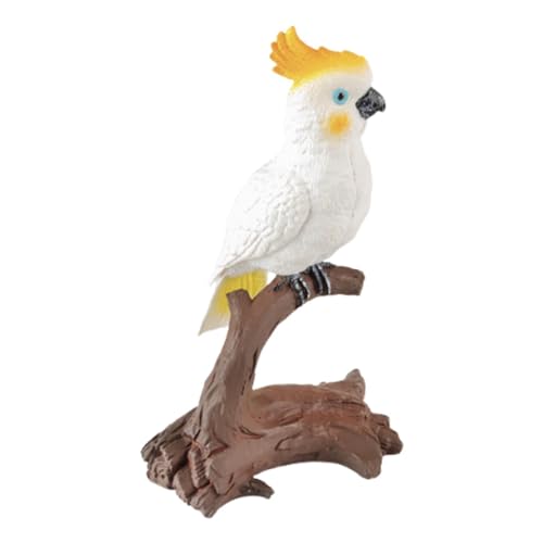 Luwecf Papageienmodell Crested Cockatoo Bastelset für Geschenke Und Heimdekoration, Gelber Kopf von Luwecf