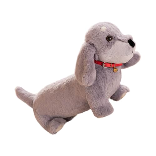 Luwecf Plüsch Welpe, 30 cm, Cartoon Hund für Dekoration Und Spiel, Grau von Luwecf