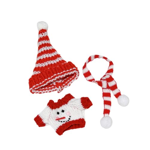 Luwecf Plüschfigur mit Weihnachtspullover, Ankleidezubehör, Kleidung für Kinder, Puppenkleidung für 17 cm, Schneemann von Luwecf