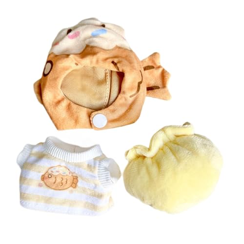 Luwecf Plüschpuppen Outfit für Kleine Puppen, Niedliche Verkleidung Und Accessoires von Luwecf