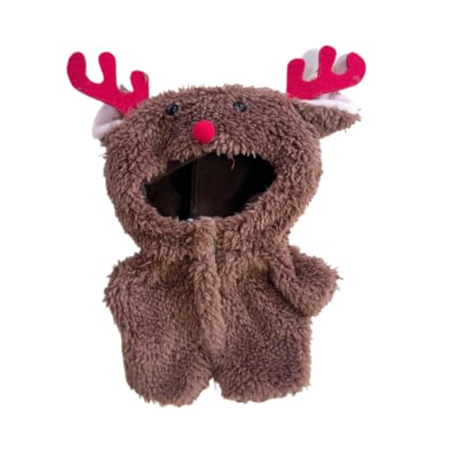 Luwecf Puppenkleidung für Kinder, Weihnachts-Rentier-Outfit ohne Puppe, 15 cm, 17 cm von Luwecf