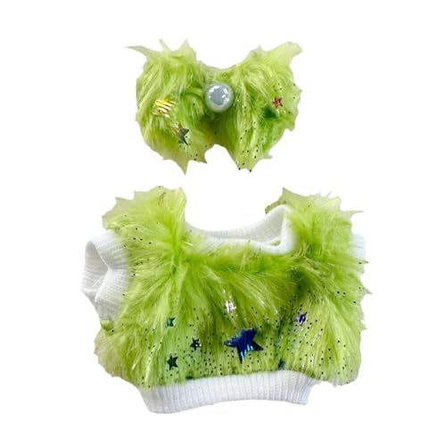 Luwecf Puppenkleidung für Mädchen, Puppenkleidung, abnehmbare Puppen-Outfits, Kostüme für 15 cm große Puppen, GrÜn von Luwecf