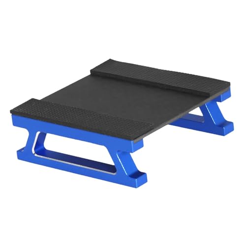 Luwecf RC Auto-Arbeitsständer, RC-Autoständer, Display-Rack, Reparaturstation für 1:28 RC Auto Crawler, Blau von Luwecf