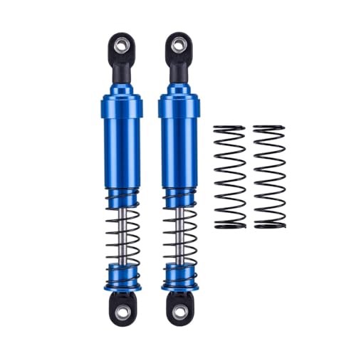 Luwecf RC Auto Stoßdämpfer Metall Feder Aluminium Stoßdämpfer für Lcg SCX10 1/10, Blau von Luwecf