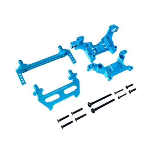 Luwecf RC -Auto vorne/Hinterkörpersäulen und Stoßtürmen RC -Automodifikationsteile Fernbedienungsautoanschläge, Blau von Luwecf