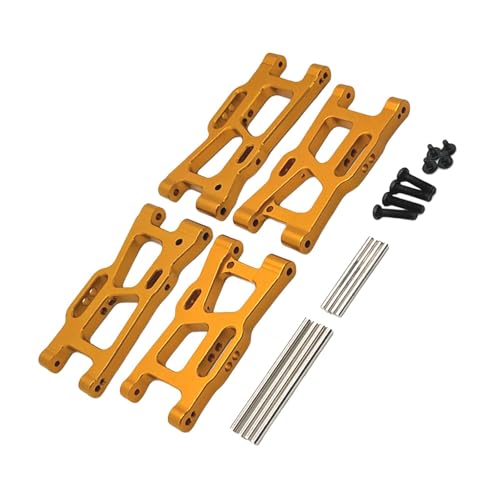 Luwecf RC Querlenker Upgrade Metall Vorne Hinten Querlenker für Wltoys Maßstab 1:14 144010 124017, Gold von Luwecf