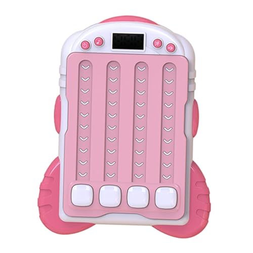 Luwecf Rhythmus Spielautomat mit Musik Und Licht, Einstellbare Modi, Rhythmus Handspielkonsole für Teenager, Jungen Und Mädchen, Rosa von Luwecf