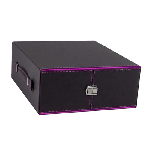 Luwecf Sammelkartenbox Organizer Behälter Transportbox Kartenetui Tragbarer Kartenhalter mit Großer Kapazität für über 1800 Karten für Baseballkarten Und Ba, Lila Luwecf Sammelkartenbox Organizer Behälter Transportbox Kartenetui Tragbarer Kartenhalter mit Großer Kapazität für über 1800 Karten für Baseballkarten Und Ba, Lila von Luwecf