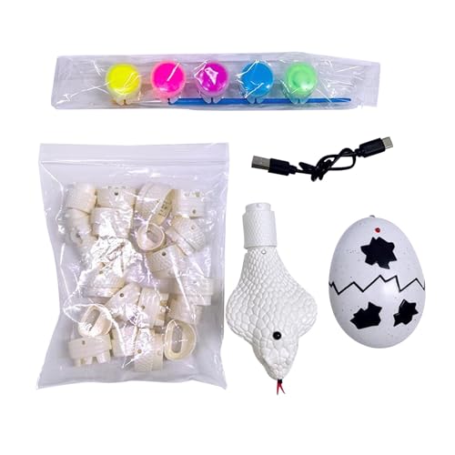 Luwecf Schlangenspielzeug Realistisches Schlangenmodell Elektronisches Tier Interaktives mit Automatischem Sensormodus Und Wackelndem Schwanz Zum Bem, Kobra Luwecf Schlangenspielzeug Realistisches Schlangenmodell Elektronisches Tier Interaktives mit Automatischem Sensormodus Und Wackelndem Schwanz Zum Bem, Kobra von Luwecf