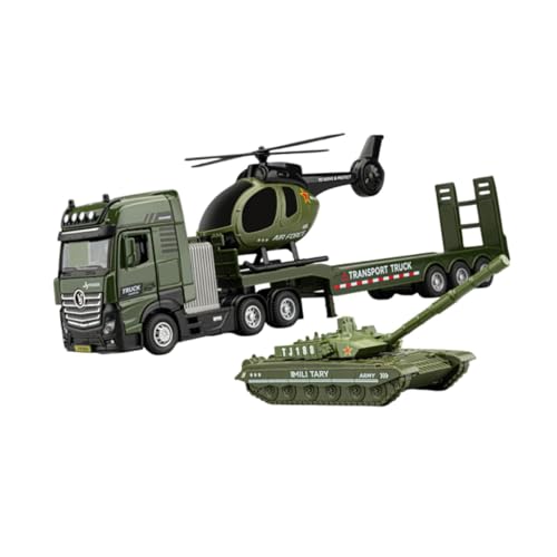 Luwecf Technik LKW Spielzeug, Mini-Helikopter und Rückzugsfahrzeug für Kleinkinder, Panzer von Luwecf