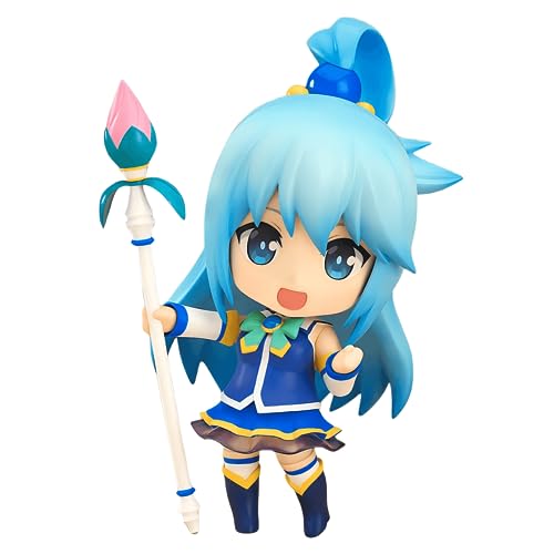 Luxetoys Aqua Niedliche Anime Figuren KONOSUBA Gottes Segen auf dieser wunderbaren Welt mit beweglichen und austauschbaren Figuren 10 cm Modellspielzeug für den Schreibtisch von Luxetoys