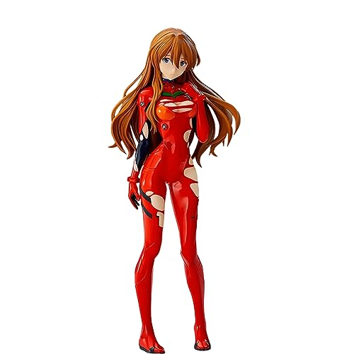 Luxetoys Asuka Langley Soryu/Ayanami Rei Anime Figuren mit Lose Fallendem Haar und Kampfuniform 18/17 cm Modell Statuen zur Dekoration (Asuka Langley Soryu) von Luxetoys