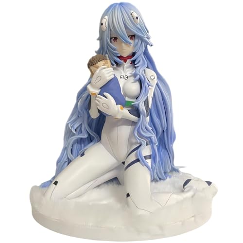 Luxetoys Ayanami Rei Anime Figur Charakterfiguren mit Kniender Position und Teppichbasis 15 cm Modellstatue für Geschenk und Dekoration von Luxetoys