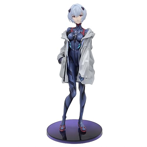 Luxetoys Ayanami Rei Anime Figuren Charakter Figurine mit düsterem Farbtreibstoff, 22 cm Modellspielzeug Statue zur Dekoration von Luxetoys