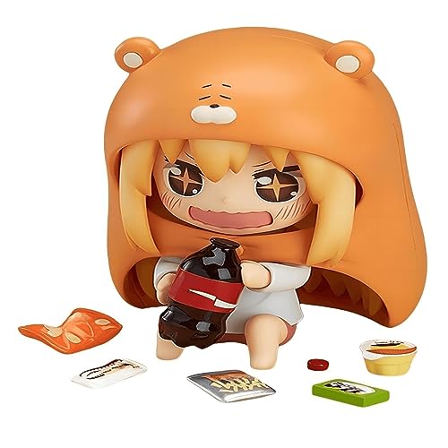 Luxetoys DOMA Umaru Niedliche Anime Figuren Himouto Umaru-chan Charakter Figurine mit beweglichen und austauschbaren 10cm Modellspielzeugpuppe für den Schreibtisch von Luxetoys