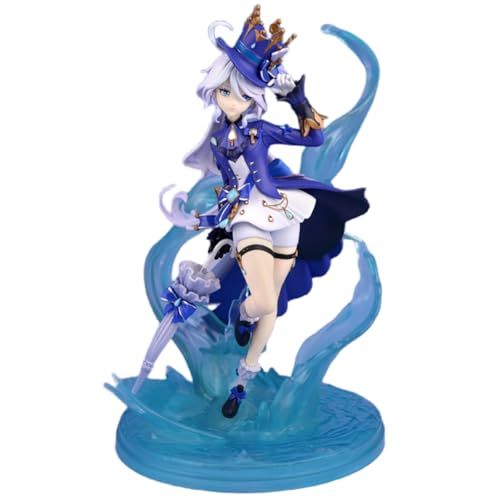 Luxetoys Focalors Figur Furina Actionfigur Anime Spiel Charakter Stehendes Modell Figur PVC Modell Statue Desktop Dekoration Sammlung Geschenke für Fans von Luxetoys