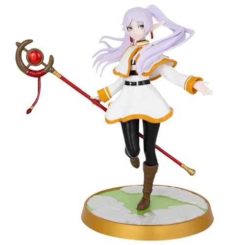 Luxetoys Frieren Anime-Figuren Charakterfigur mit Sockel und stehender Position 21 cm Modellstatue für Dekoration und Sammlung von Luxetoys