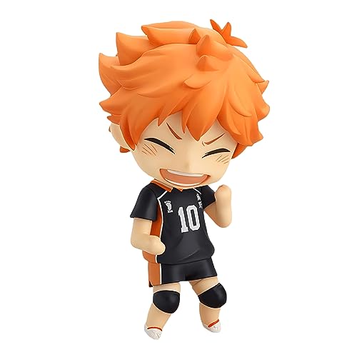 Luxetoys Haikyuu Anime Figuren Charakter Niedliche Figur mit beweglichen und austauschbaren 10cm Modellspielzeugpuppen für Desktop und Sammlung (Hinata Shōyō) von Luxetoys