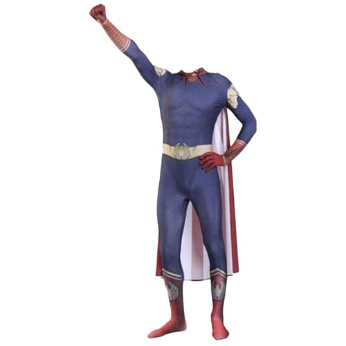 Luxetoys Homelander Der Deep Der Trainer und Starlight Action Kostüm Spiel The Boys Charakter Cosplay Anzug mit Jumpsuit für Halloween Party (Adult L, Homelander) von Luxetoys