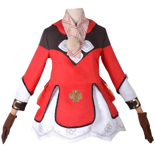 Luxetoys Klee Spiel Cosplay Anzug Charakter Kostüm Outfit mit Feenohren und Requisiten für Mädchen und Cosplayer (Klee-Kostüm, S) von Luxetoys