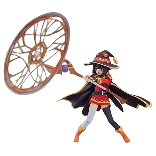 Luxetoys Megumin Anime Figur Konosuba Charakterfigur mit Beweglichen und Austauschbaren 12 cm Modellstatuen zur Dekoration von Luxetoys